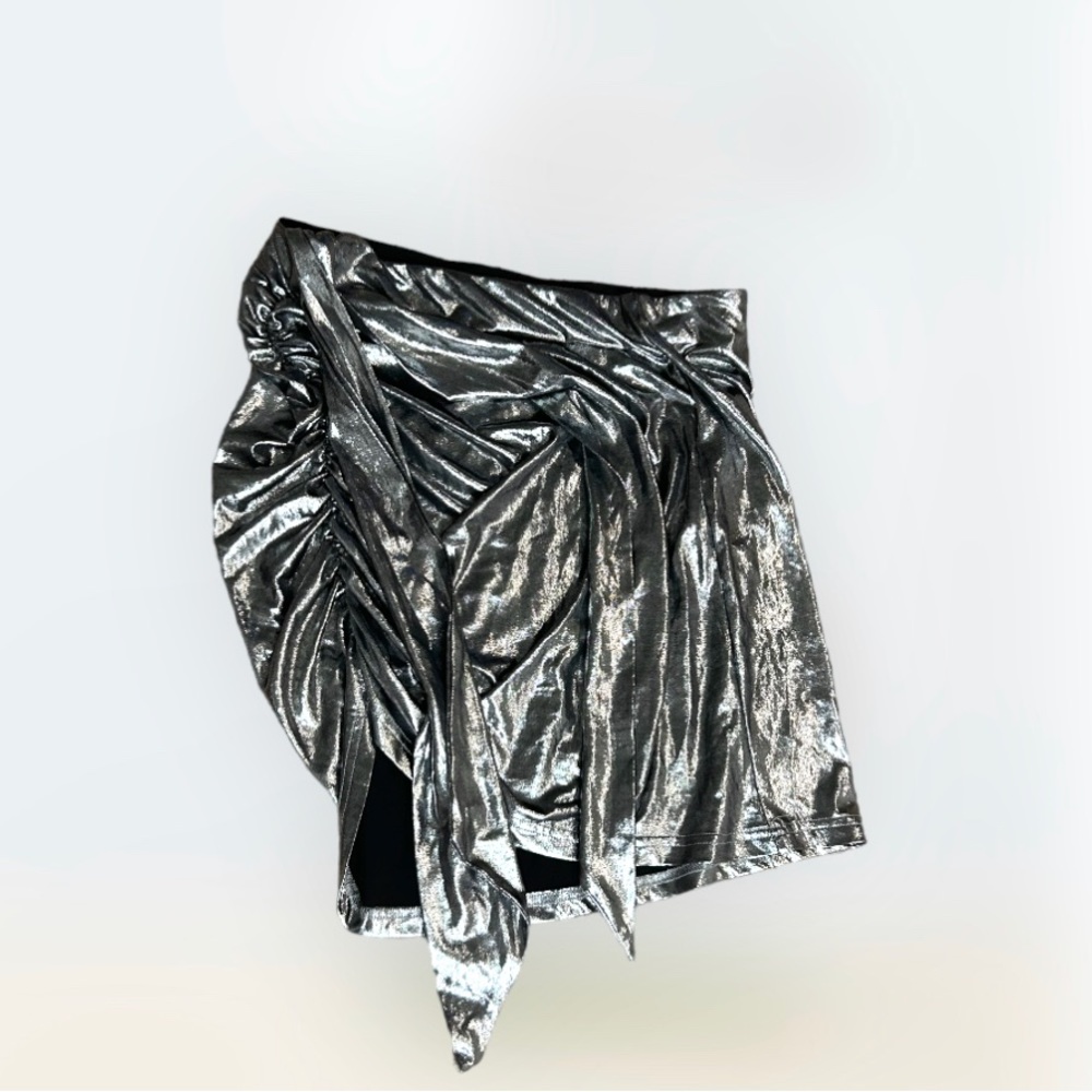 Silver Mini Skirts